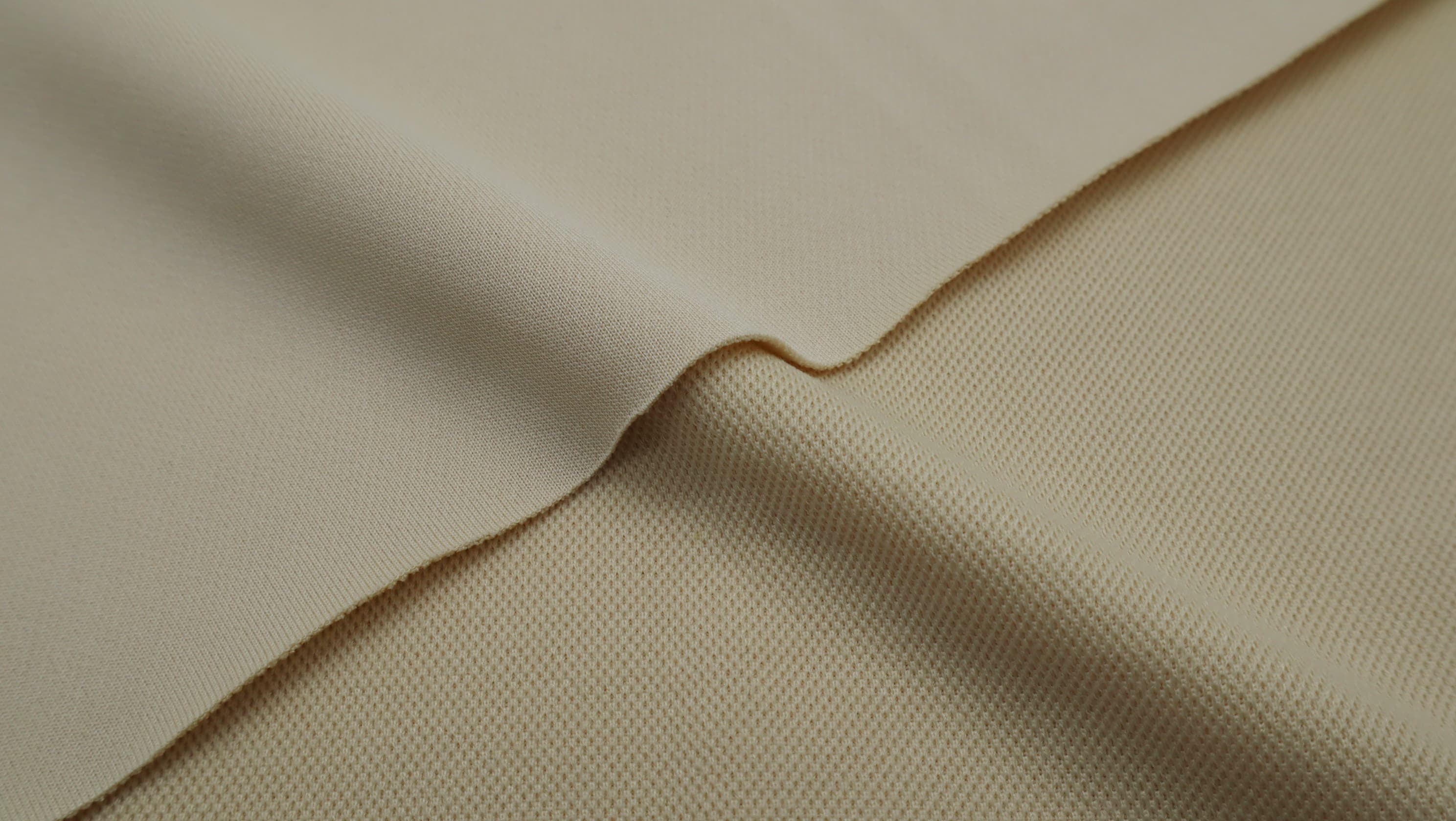 Close-up of a soft, airy textile structure for AirySoft yarn.